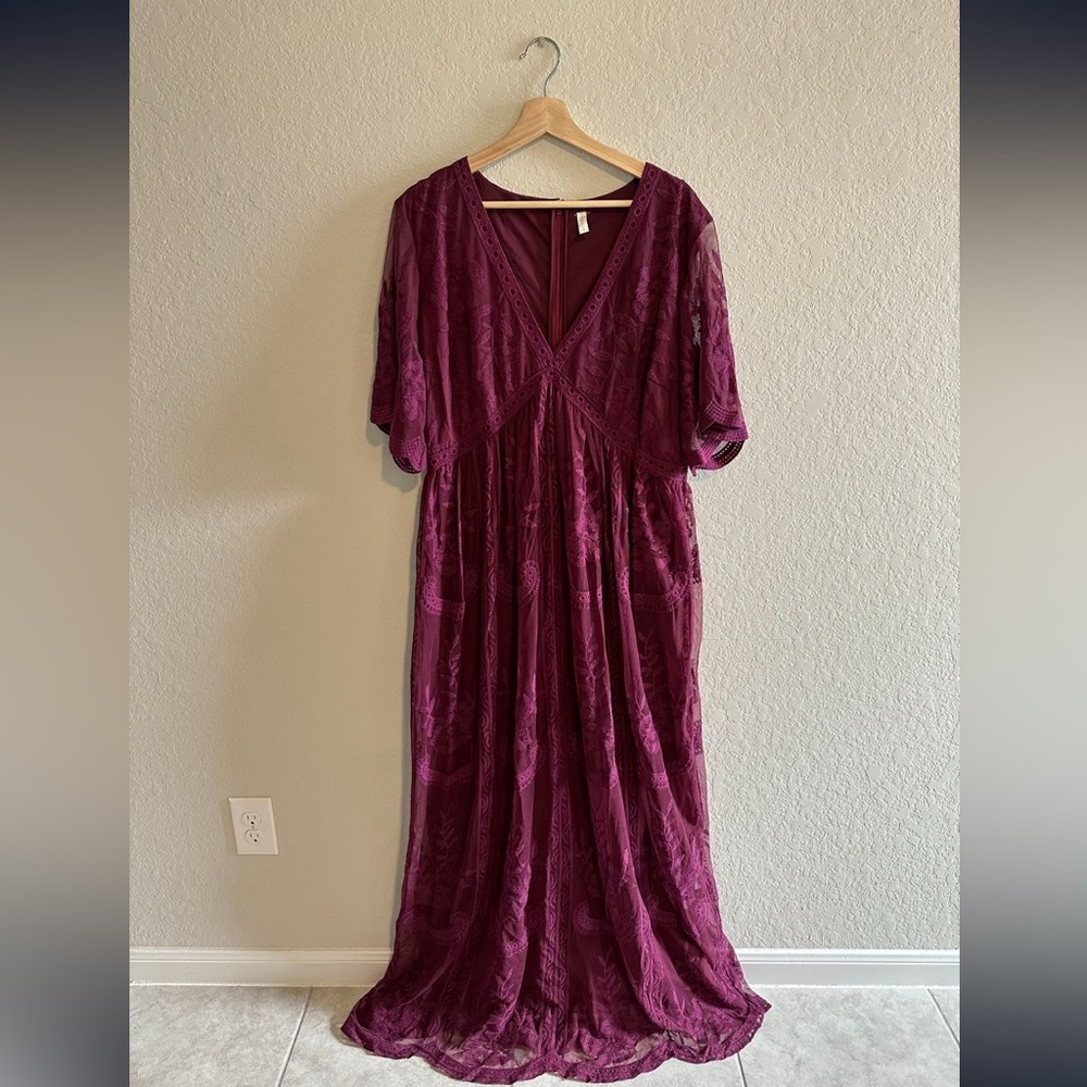 Pinkblush Plum Maxi Dress